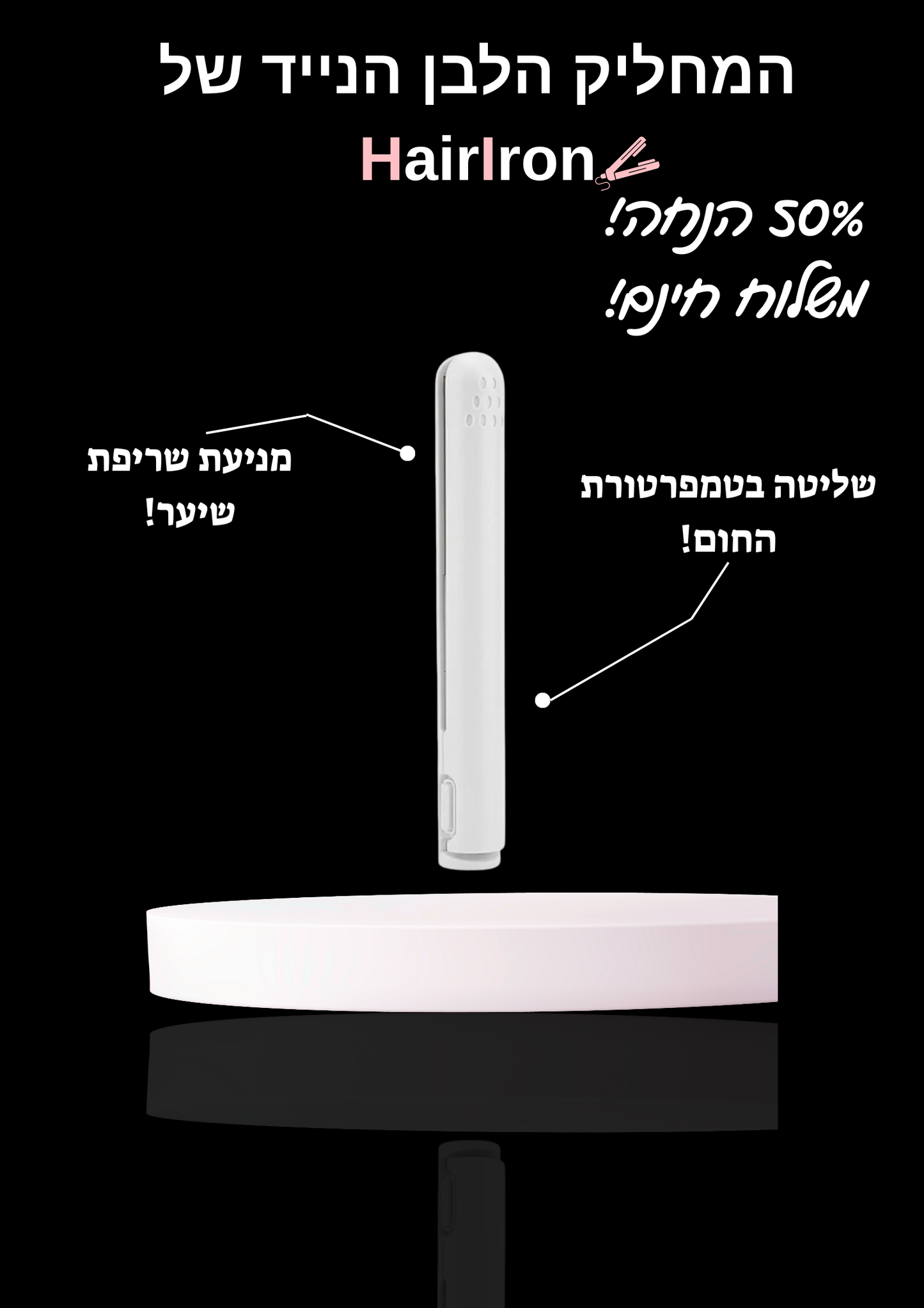 HairIron - המחליק הנייד המוביל בישראל